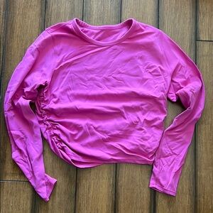 Lululemon All It Takes Nulu Long-Sleeve in Sonic Pink, EUC size 8
